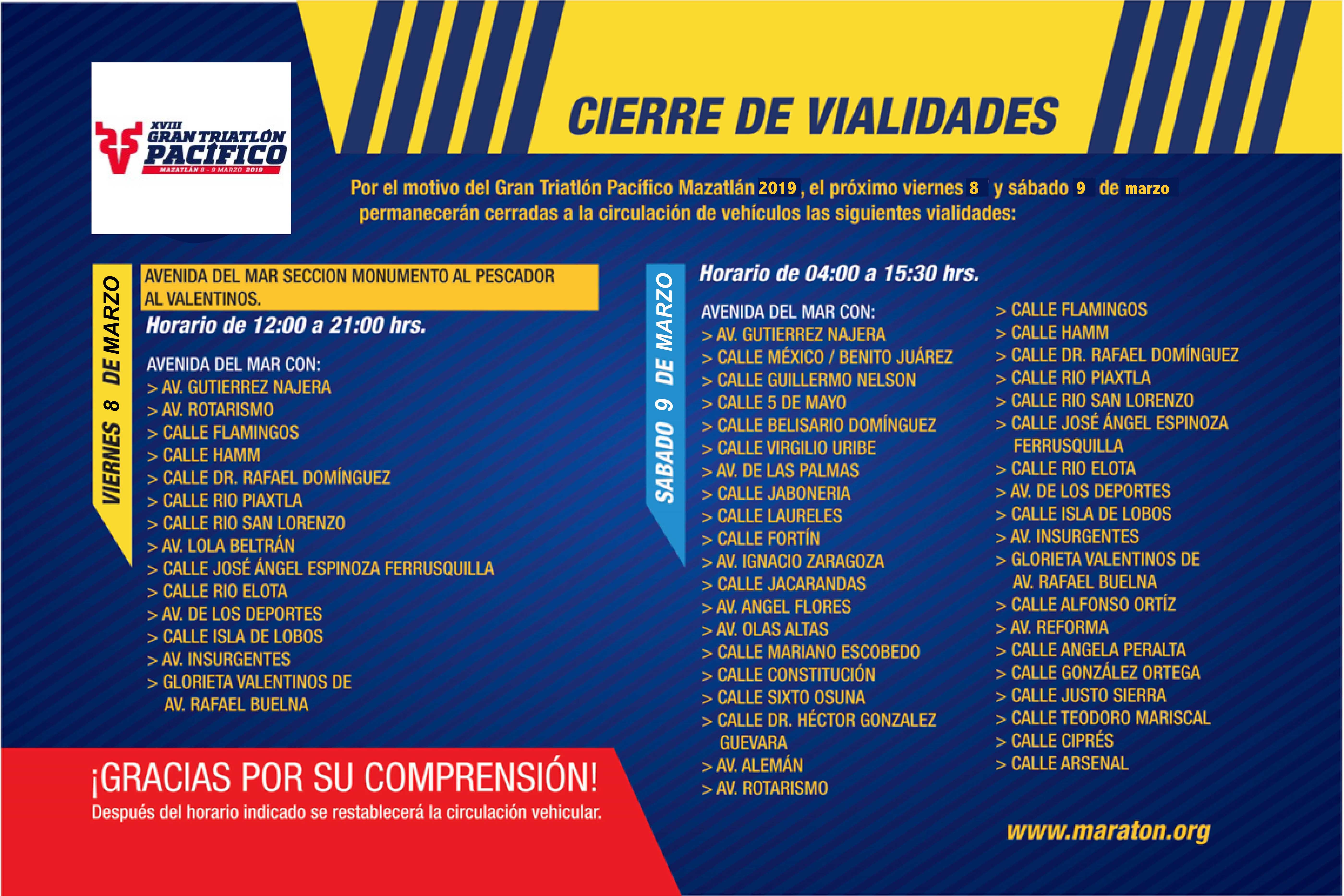 cierre de calles gtp 18