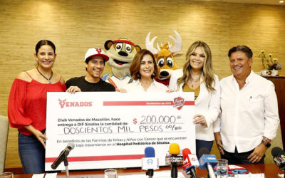 Entrega Venados donativo a  DIF Sinaloa
